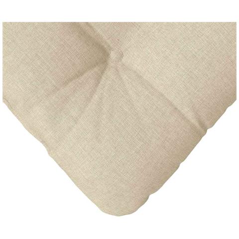 Cuscini per Seduta 4 pcs Crema 40 x 40 x 12 cm Tessuto - Foto 9