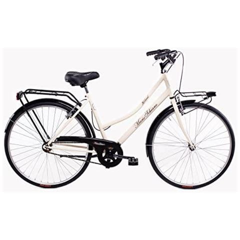 Mario Schiano Olanda 26'' - Bici Da Città, Unisex, Ruote 26'', Cambio 1 Velocità, Telaio Acciaio, Con Accessori - Colore Crema - Foto 1