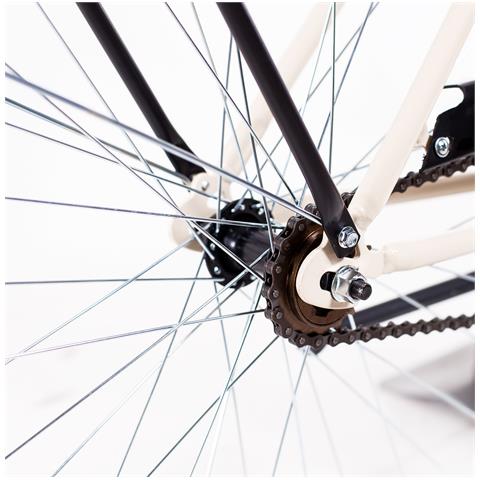 Mario Schiano Olanda 26'' - Bici Da Città, Unisex, Ruote 26'', Cambio 1 Velocità, Telaio Acciaio, Con Accessori - Colore Crema - Foto 5