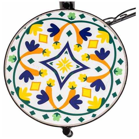 Set Di 3 Supporti In Mosaico Multicolore E Metallo - Foto 7