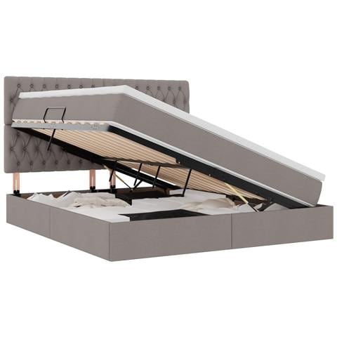 Letto con contenitore e materasso Talpa 160 x 200 cm Poliestere - Foto 1