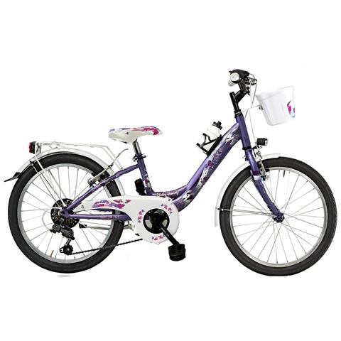 Bici Bimba Da Passeggio Misura 20 Telaio Venere Bambina Modello Baby Bunny Bb20cc 6v Con Cambio Con Luci - 28 Viola - Foto 1