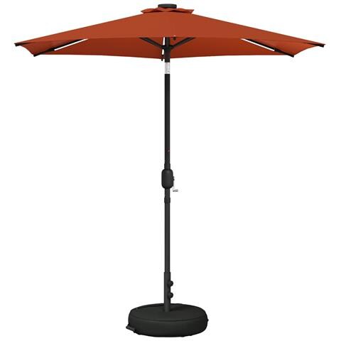 Parasol da Giardino con Luci LED 230 x 230 cm Poliestere - Foto 1