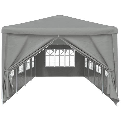 Tenda Party 1200 x 300 x 255 cm Grigio Chiaro PE e Acciaio - Foto 2