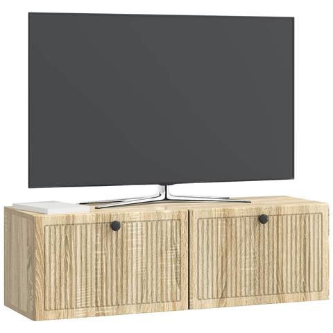 Mobile Porta TV da Muro Rovere Sonoma 98 x 31 x 30 cm - Foto 2