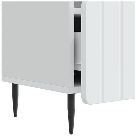 Mobile TV Bianco 102 x 34,5 x 50 cm Legno ingegnerizzato - Foto 9