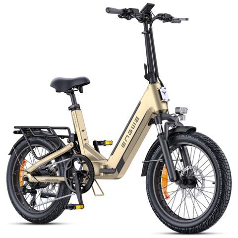 L20 3.0 Boost Bicicletta elettrica pieghevole 250W, coppia 75Nm, autonomia fino a 135 km, batteria 48V 13,5Ah, ammortizzazione completa, freni idraulici, velocità massima 25 km /h, Oro - Foto 1