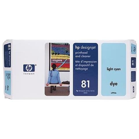 C4954a Testina di Stampa Originale 81 Ciano Chiaro per HP DesignJet 5500/5500ps / 5000/5000ps Capacità 1000 Pagine - Foto 4