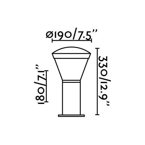 Faro 75537 - Shelby Led Lampada Paletti Grigio Scuro H 32.5cm - Foto 2
