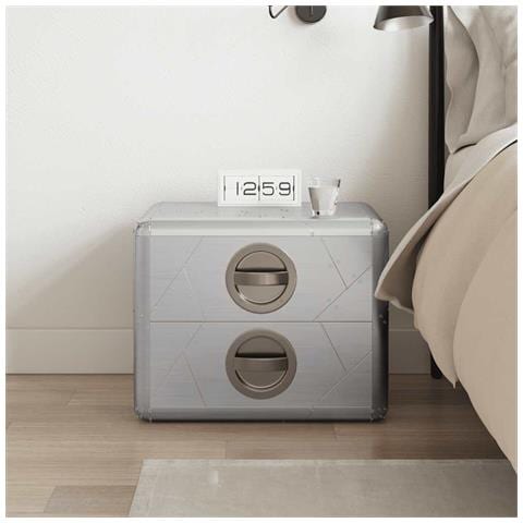 Aviatore Tavolino In Alluminio 2 Cassetti Vintage Aircraft Airman - Foto 5