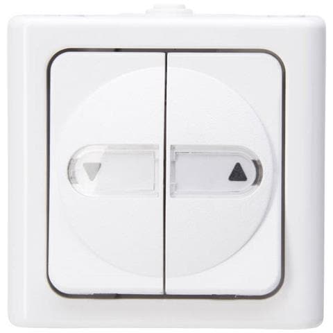 1 Pezzo Completo Interruttore Persiane Blueelectric Bianco Artico - Foto 1