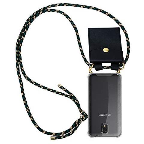 Catena Di Telefoni Cellulari Compatibile Con Samsung Galaxy Note 3 In Camouflage - Coperchio Protettivo In Silicone Con Anelli D'oro, Cinturino In Corda E Custodia Staccabile - Foto 1
