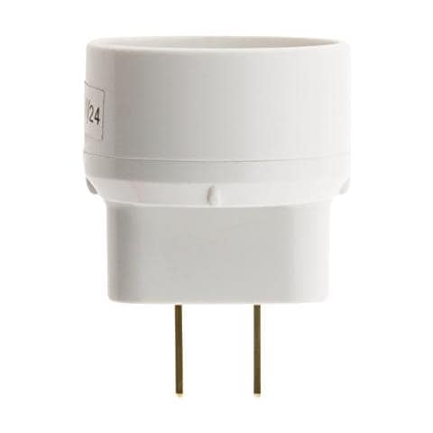 Zenitech 240093 Adattatore Di Presa Elettrica, Bianco - Foto 2