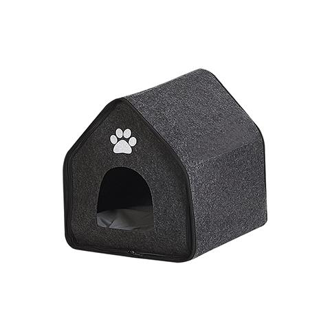 Cuccia Per Cani In Feltro Grigio 40 X 40 Cm Jangi - Foto 5