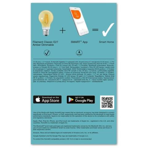 Lampadina SMART + Bluetooth Standard Gold Wire - 60 W - E27 - Potenza variabile - Foto 2