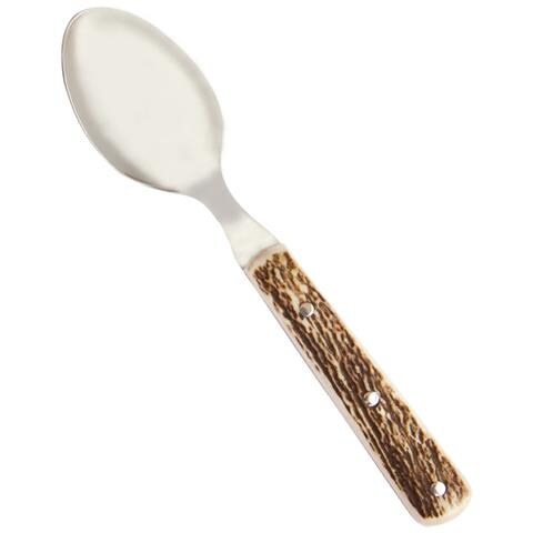 Confezione Da 6 Cucchiai Joker Con Bracciale In Corno Di Cervo, Lama In Acciaio 420, Peso 65 Grammi, Jc04 - Foto 1