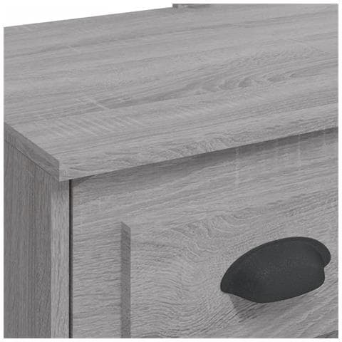 Toeletta Con Luci Led Grigio Sonoma 90x42x132,5 Cm - Foto 2