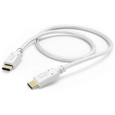 Hama 00201592 Cavo Usb Usb 2.0 1,5 M Usb C Bianco (hama Usb-c To Usb-c Quick Charging Cable, Usb 2.0, 1.5 Metre, White) - Foto 4