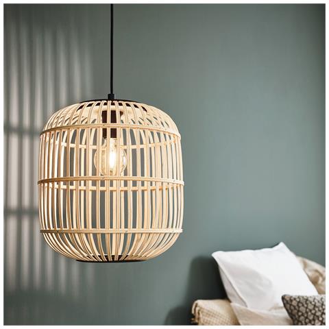 Lampadario Contemporaneo Bordesley 1 Luce Acciaio Nero - Foto 1