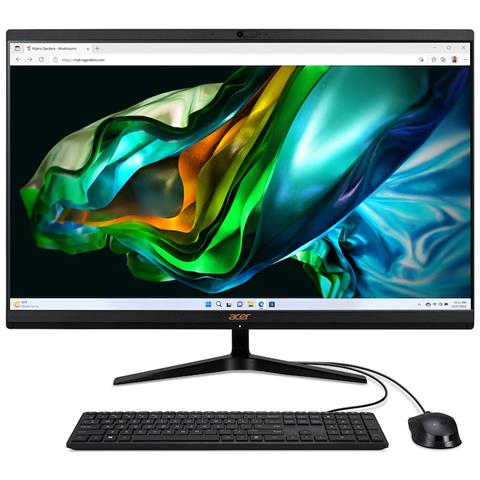 Aspire C27-1800 Intel® Core™ i5 i5-12450H 68,6 cm (27") 1920 x 1080 Pixel PC All-in-one 16 GB 1,02 TB SSD Windows 11 Home Wi-Fi 6E (802.11ax) Nero - Foto 1