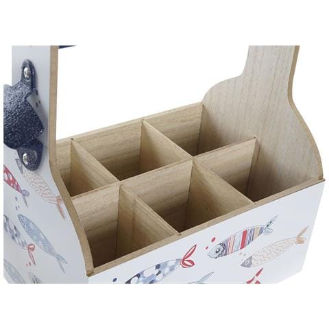 Portabottiglie 27 X 16,5 X 25,5 Cm Multicolore Legno Mdf (2 Unità) - Foto 3