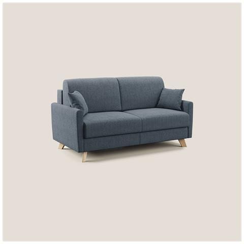 Edgar Divano letto matrimoniale in tessuto felis impermeabile T03 180 cm (mat. 140x197) blu - Foto 1