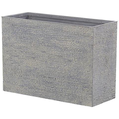 Vaso Rettangolare Per Interno Ed Esterno Grigio 29 X 70 X 50 Cm Edessa - Foto 7