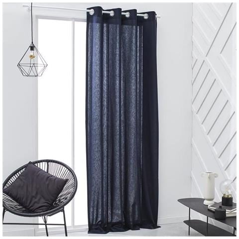 Tenda Con Occhielli 140 X 240 Cm -blu Marino - Foto 1