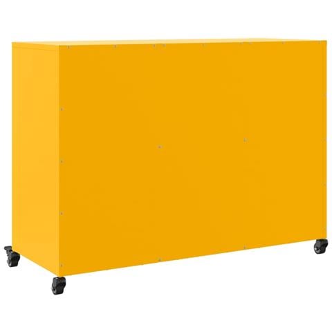Credenza Giallo Senape 100,5x39x72 cm in Acciaio - Foto 2