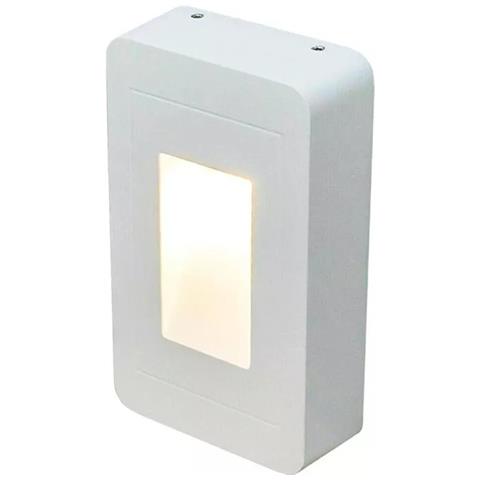 Applique Led Luce Calda Faretto 12 W Segnapassi Lampada Ip65 Esterno Bianco Es62 - Foto 1