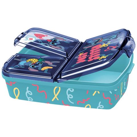 Sandwich Box Bambini Stitch Con Scomparti In Plastica - Foto 1