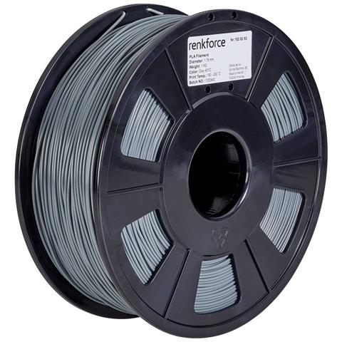 RF-4511192 materiale di stampa 3D Acido polilattico (PLA) Grigio 1 kg - Foto 1