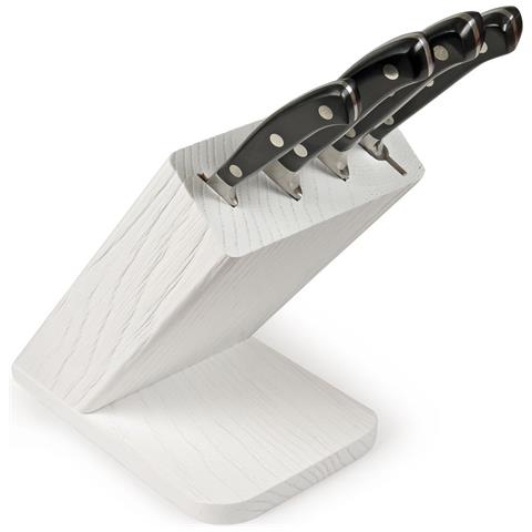 Ceppo Di Coltelli Da Cucina Ergoforge - Nero - Acciaio - 33x31x13 Cm - Foto 1