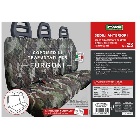 Coprisedili Per Furgoni Tg. Sp23 Tess. Poliestere Trapuntato Mimetic - Foto 3