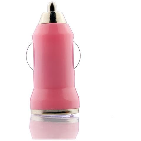 Dam  Caricabatteria Da Auto Usb 2x2x5 Cm. Colore Rosa - Foto 1