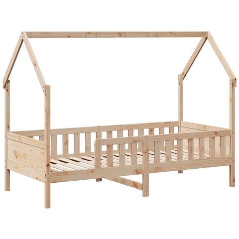 Giroletto Bambini con Cassetti 90x200 cm Legno Massello di Pino - Foto 2