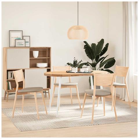 Gambe Tavolino Caffè A Forma Conica 4 Pz Bianco 72-73cm Acciaio - Foto 2