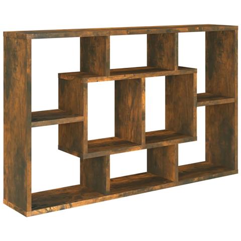 Mensola A Muro Rovere Fumo 85x16x52,5 Cm In Legno Multistrato - Foto 1