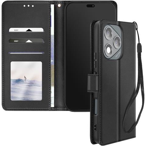 Custodia Per Honor 400 Lite Laccetto Flip Supporto Portafoglio - Foto 1