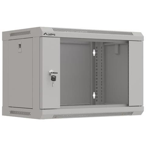 Lanberg WF03-5306-10S, Da parete, 6U, 60 kg, Lucchetti, Griglie, 11,3 kg - Foto 1