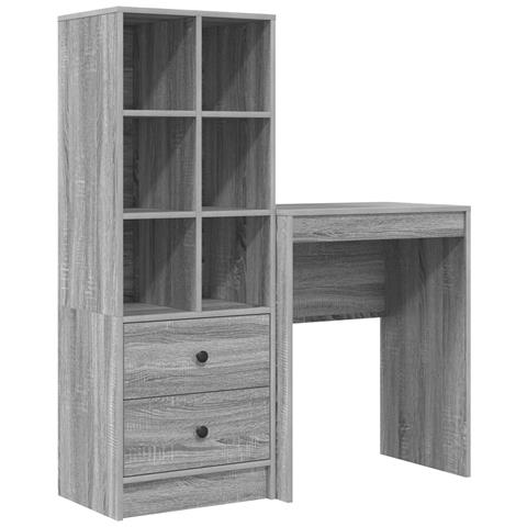 Scrivania con storage Grey Sonoma Legno ingegnerizzato - Foto 1