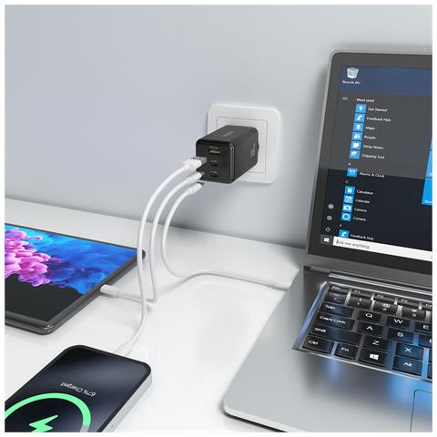 ASCH-100W3P052-BK Caricabatterie per dispositivi mobili Universale Nero AC Ricarica rapida Interno - Foto 2