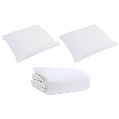 Piumone Altro con cuscino 3 pcs Bianco Piume - Foto 1