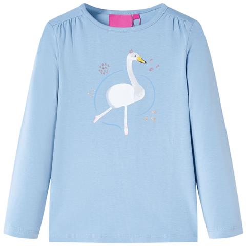 Maglietta per Bambini a Maniche Lunghe Blu Chiaro 116 - Foto 1