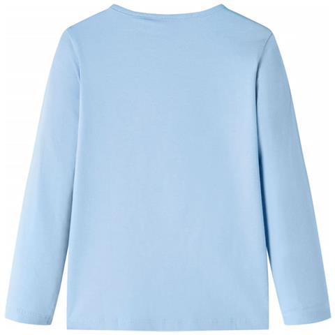 Maglietta per Bambini a Maniche Lunghe Blu Chiaro 116 - Foto 2