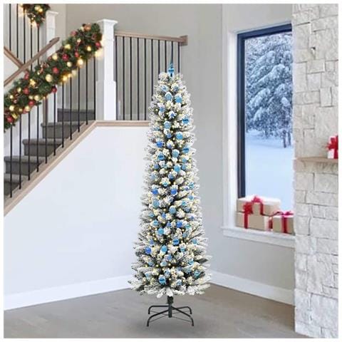 Albero di Natale artificiale con 300 LED Bianco 240 cm - Foto 2