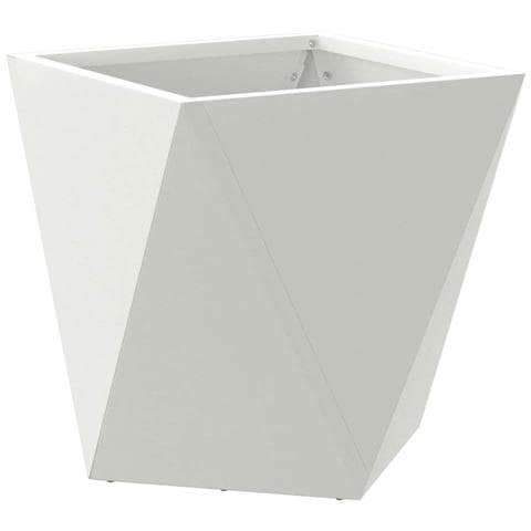 Fioriera Bianco 30 x 30 x 30 cm Acciaio - Foto 1