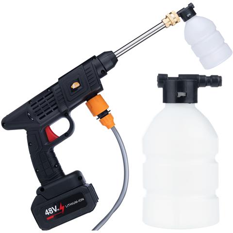 Idropulitrice A Batteria Black Whale Bw21v - 30 Bar, 5 L /min | Max Lithium Power, Ros Shock | Pulizia Auto, Giardino, Casa - Foto 2