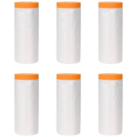 Telo per polvere con nastro adesivo 6 pcs 240 x 2000 cm HDPE - Foto 1