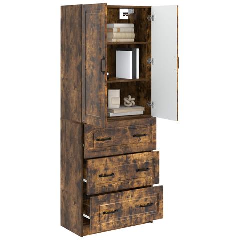Set di armadi 2 pcs Rovere Fumo 66 x 34,5 x 87 cm - Foto 2
